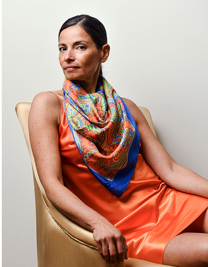 Floral Silk Scarves