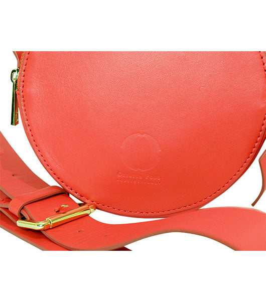 Round Shoulder Leather Bag